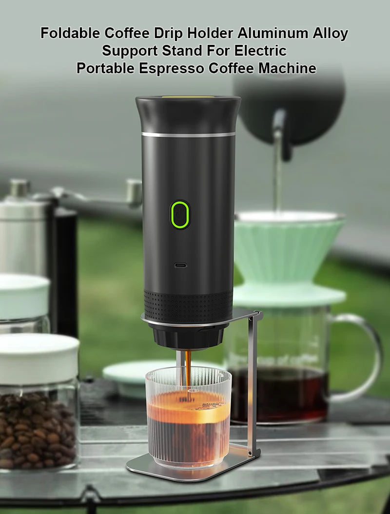 Foldable coffee machine holder